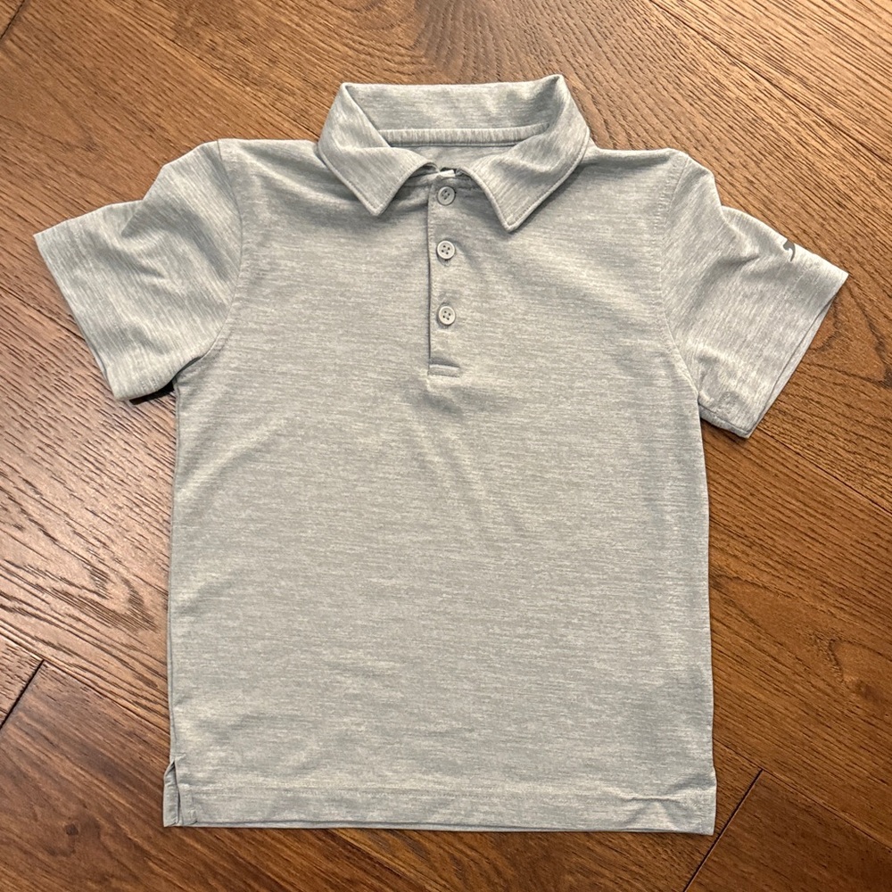 Classic Gray Kids Golf Shirt